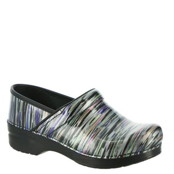 Dansko Shoes - Dansko Professional Leather Clog Rainbow Stripe 38